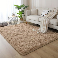 Soft Plush Shag Area Rugs For Living Room Fluffy Shaggy Floor Carpet
