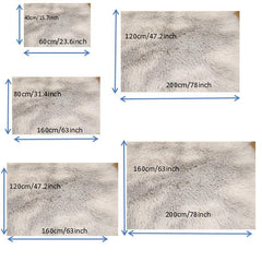 High Pile Tie Dyed Shaggy Rug for Living Room and Bedroom