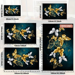 Non Slip Butterfly Print Rug Soft Durable Home Decor