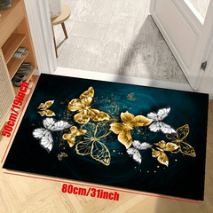Non Slip Butterfly Print Rug Soft Durable Home Decor