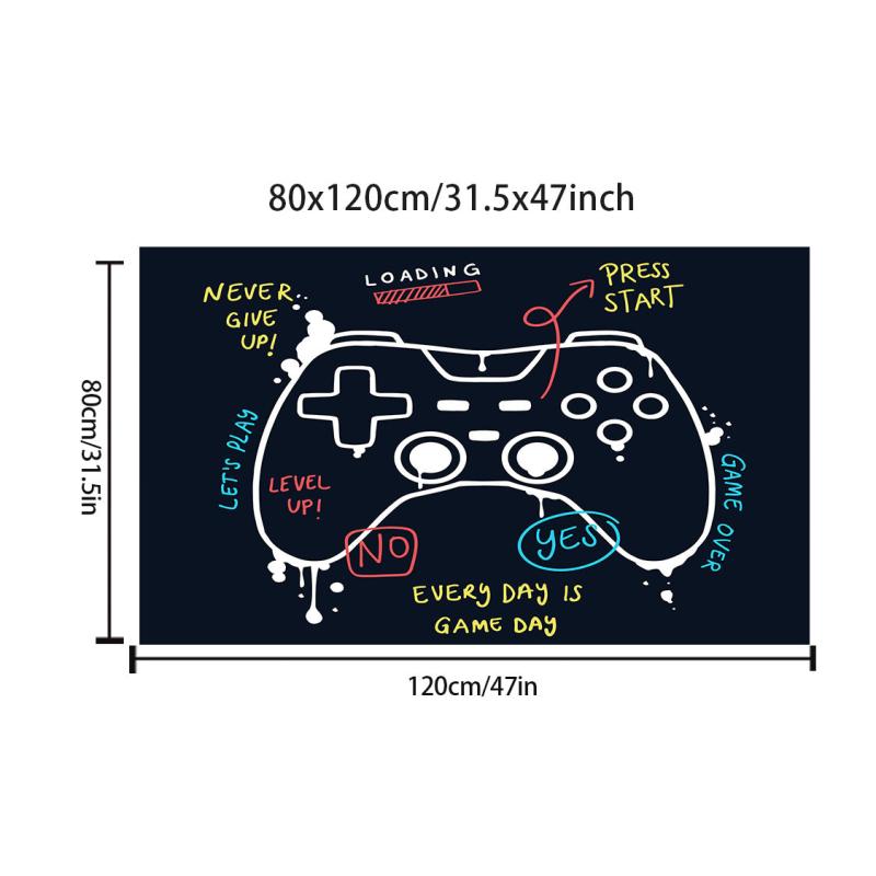 3D Game Controller Printed Rug Non slip Bedroom Game Crawl