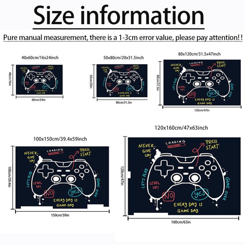 3D Game Controller Printed Rug Non slip Bedroom Game Crawl