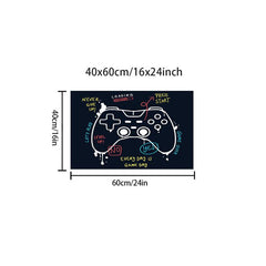 3D Game Controller Printed Rug Non slip Bedroom Game Crawl