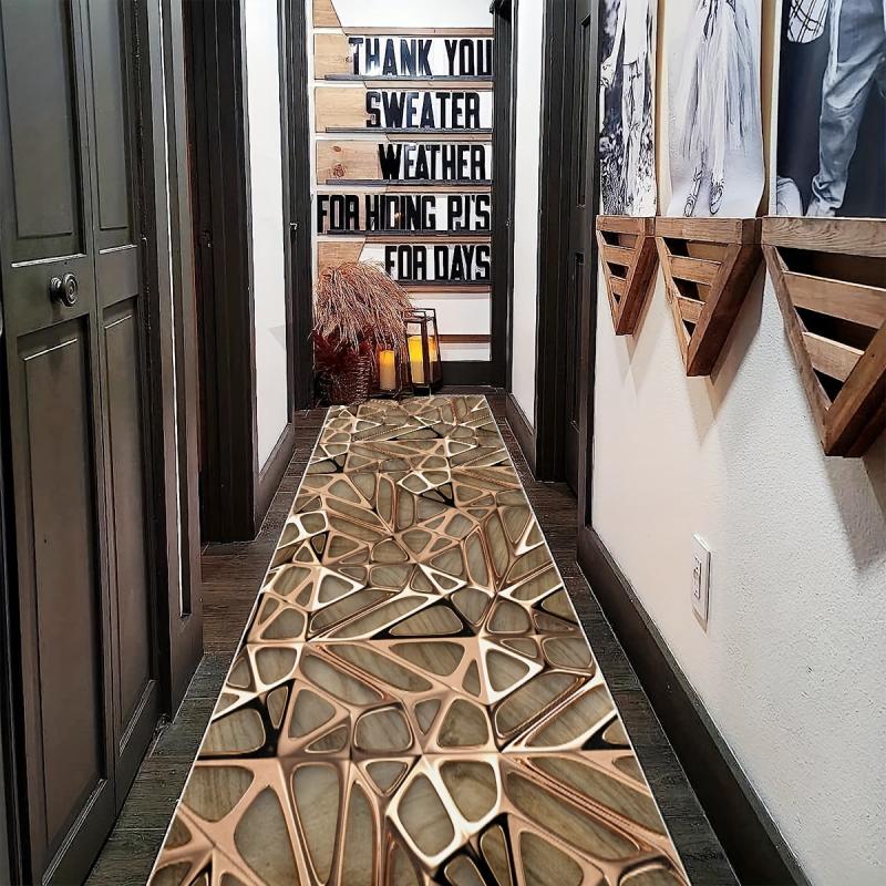 Modern Abstract 2'X10' Runner Rug Soft Laundry Room Long Oriental Hallway Mat