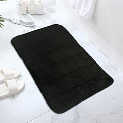 1pc Striped Bath Rug Non Slip Absorbent Mat
