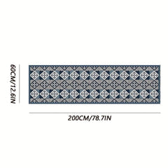 Modern Geometric Runner Rugs Soft Laundry Room Rug Long Hallway Rug