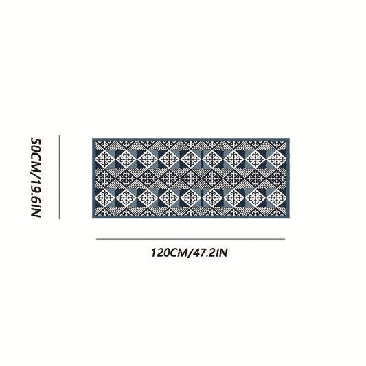 Modern Geometric Runner Rugs Soft Laundry Room Rug Long Hallway Rug