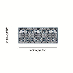 Modern Geometric Runner Rugs Soft Laundry Room Rug Long Hallway Rug