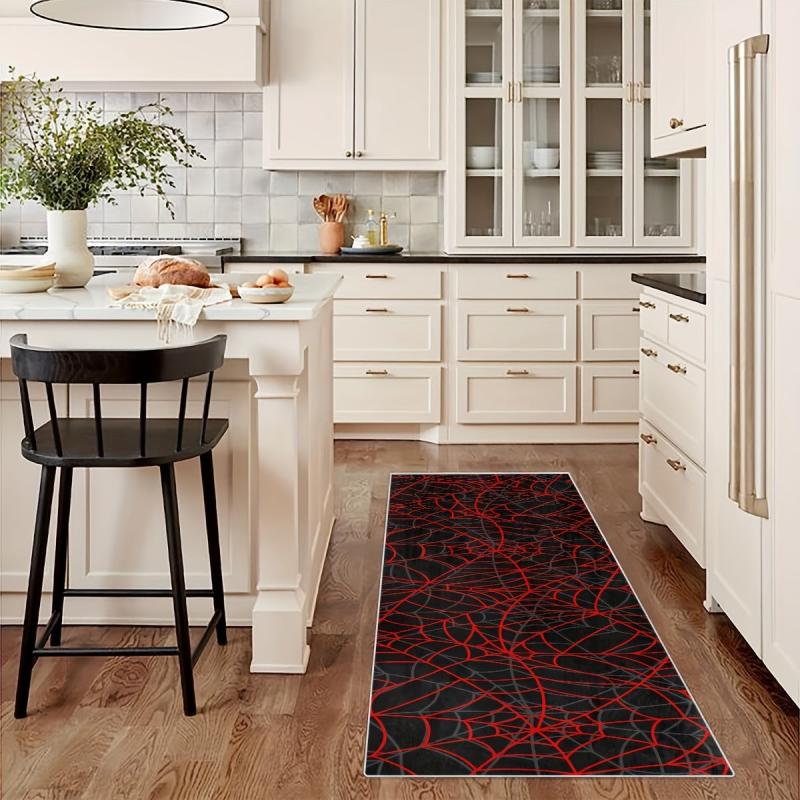 Anti-Slip Kitchen & Bath Mat Halloween Decor Absorbent Laundry Rug