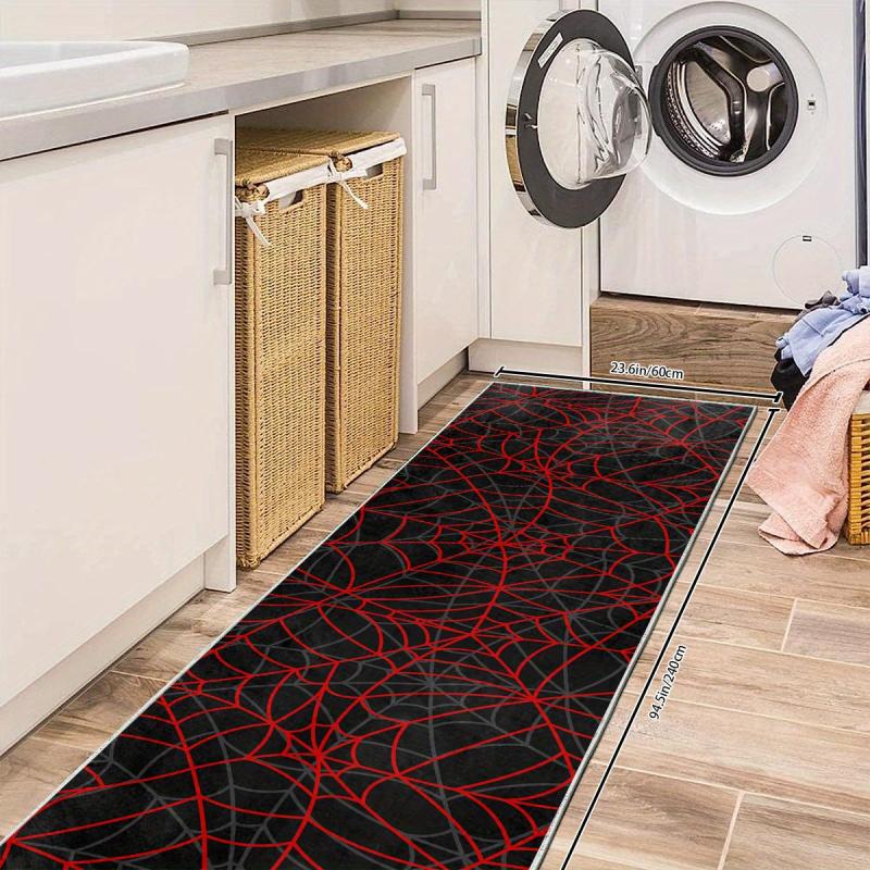 Anti-Slip Kitchen & Bath Mat Halloween Decor Absorbent Laundry Rug