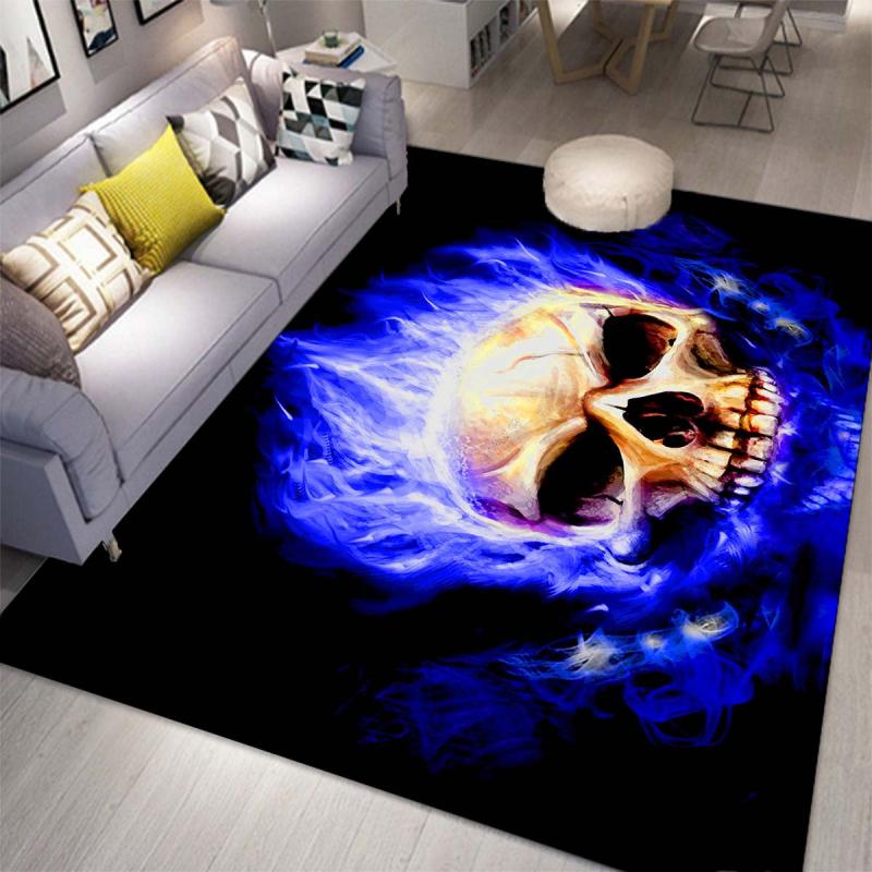 Skull Carpet Large Anti-slip Area Rug Home Decor