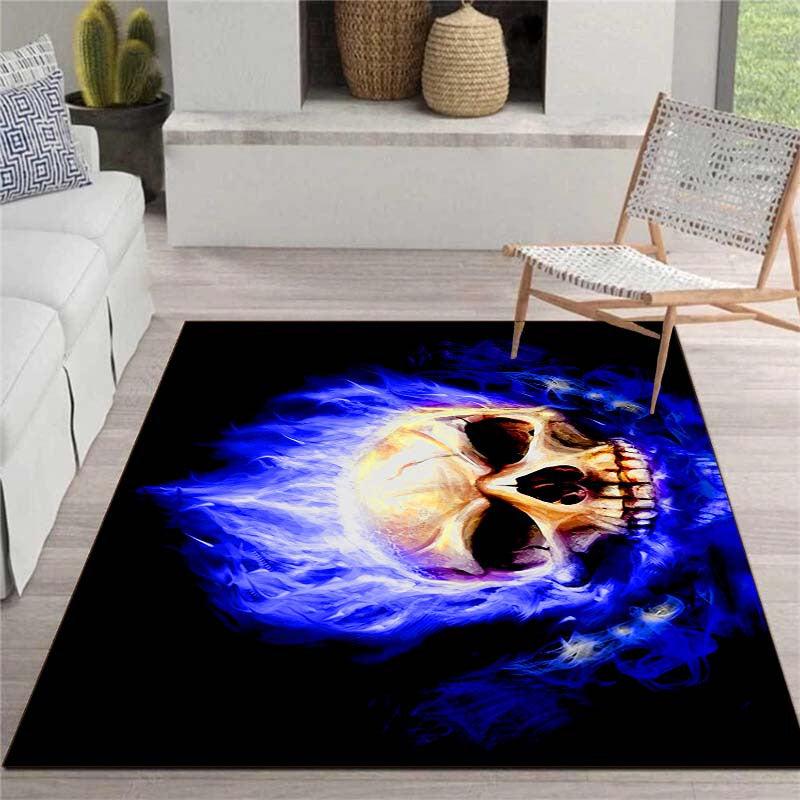 Skull Carpet Large Anti-slip Area Rug Home Decor