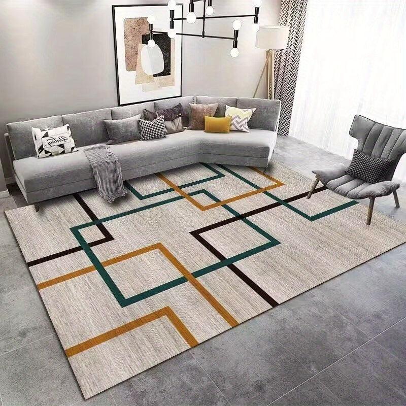 Soft Area Rug Modern Anti-Fatigue Shaggy Floor Carpet
