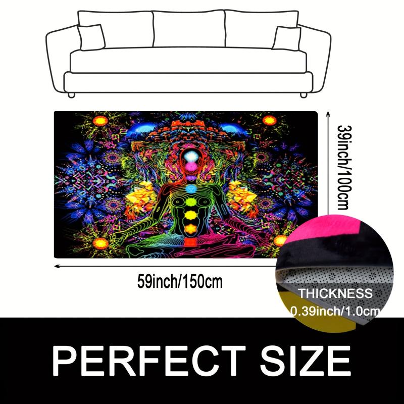 Soft Non Slip Yoga Mat Flannel Carpet for Home Bathroom