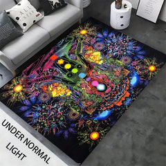 Soft Non Slip Yoga Mat Flannel Carpet for Home Bathroom