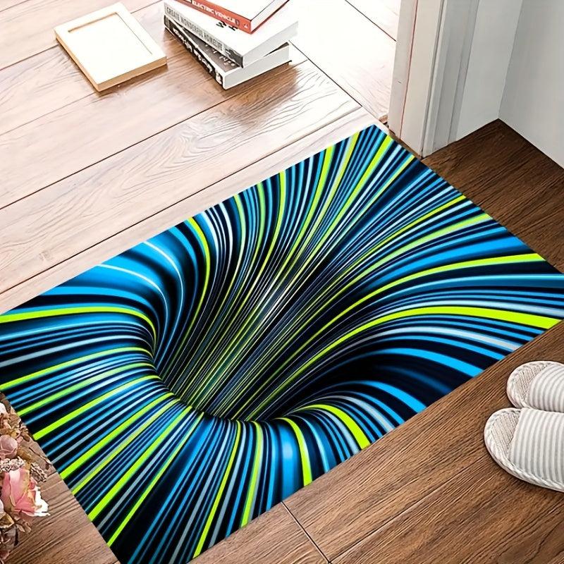 Soft Shaggy Area Rug Non Slip 3D Vision Mat for Living Bedroom Game Room