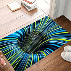 Soft Shaggy Area Rug Non Slip 3D Vision Mat for Living Bedroom Game Room