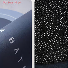 Soft Oval Bath Rug Non Slip Quick Dry Bath Mat