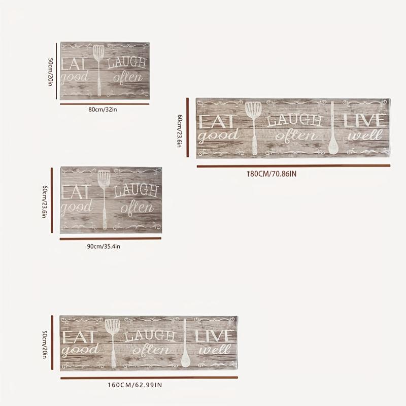 Non Slip Patterned Kitchen Floor Mat Soft and Durable Home Decor