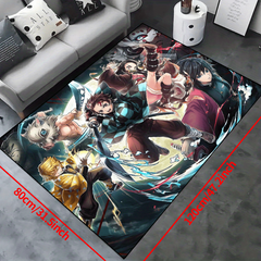 Manga Print Floor Mat Non-slip Resistant Rug