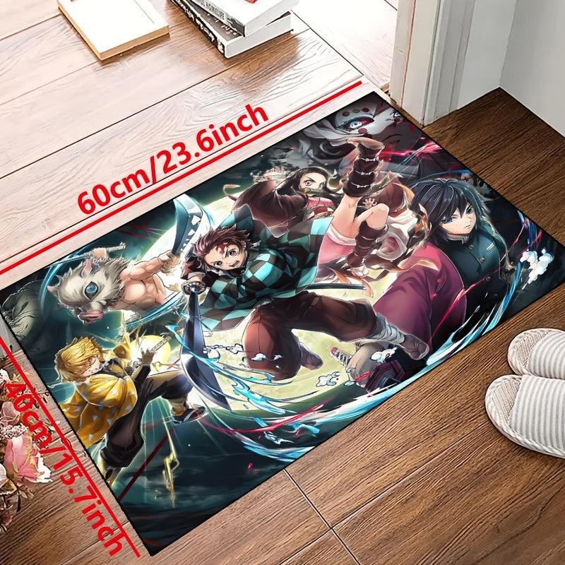 Manga Print Floor Mat Non-slip Resistant Rug