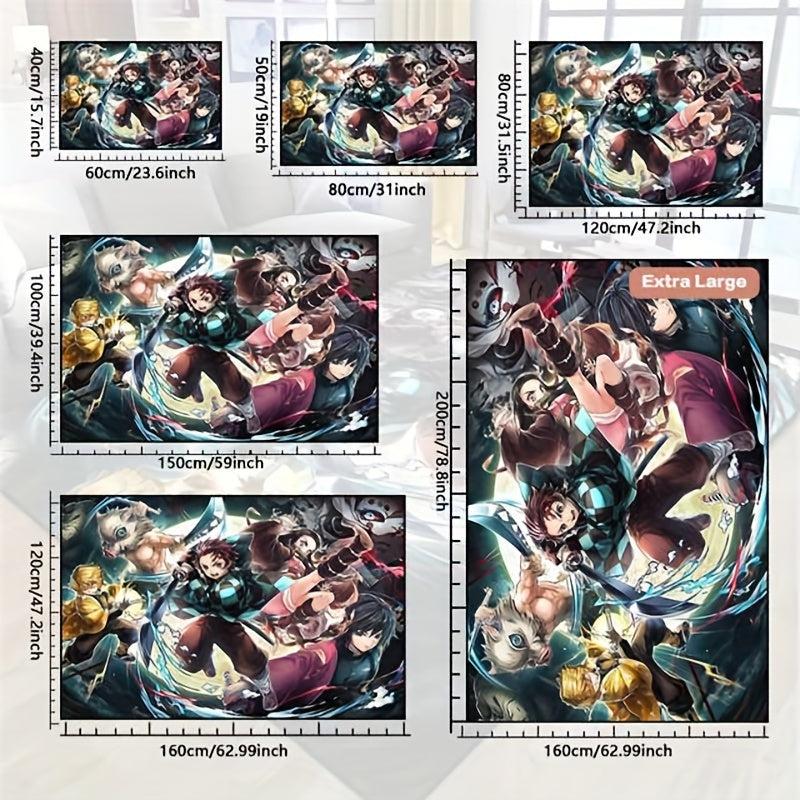 Manga Print Floor Mat Non-slip Resistant Rug