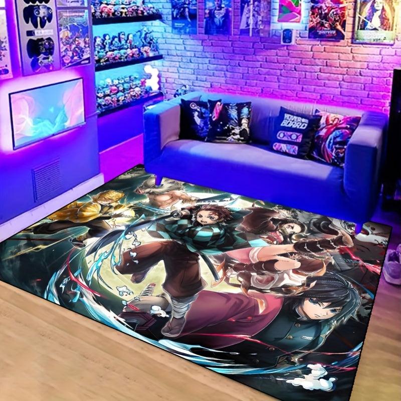 Manga Print Floor Mat Non-slip Resistant Rug