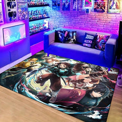 Manga Print Floor Mat Non-slip Resistant Rug
