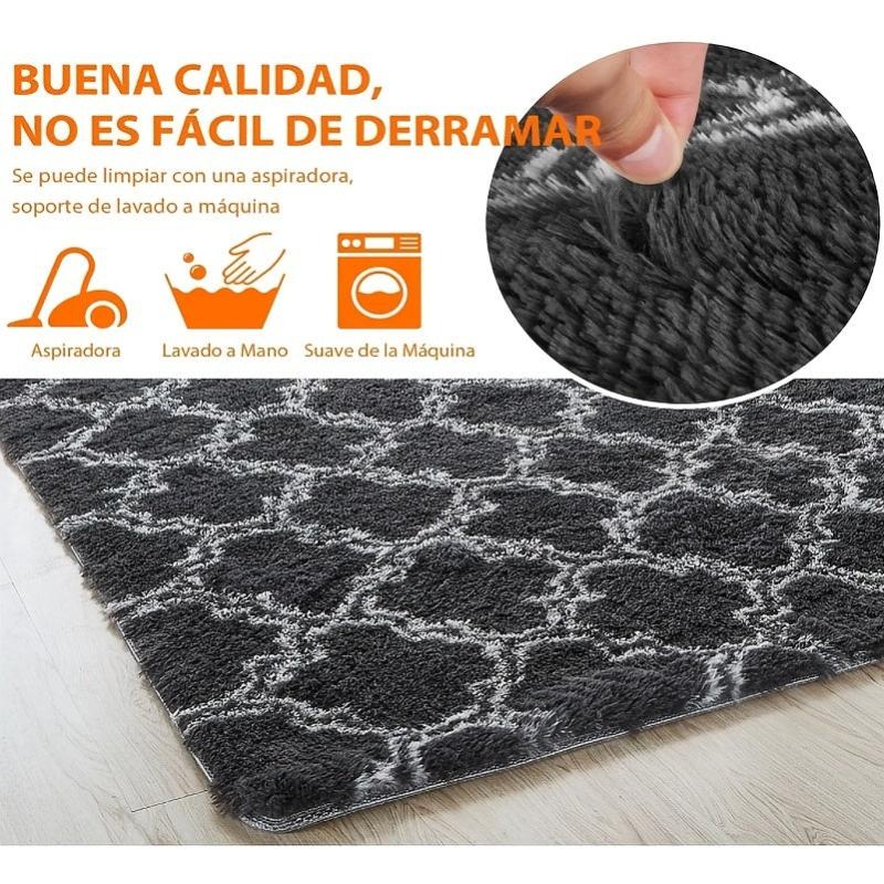 Soft & Plush Shag Area Rug - Non Slip & Machine Washable