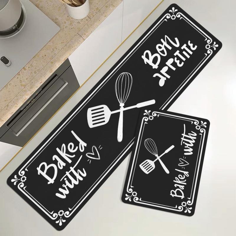 Soft Thickened Kitchen Floor Mat Non slip Waterproof Dirt resistant