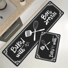 Soft Thickened Kitchen Floor Mat Non slip Waterproof Dirt resistant