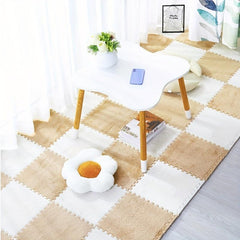 10pcs Fluffy Puzzle Floor Mat Soft Flooring Tiles DIY Rugs Patchwork Carpet