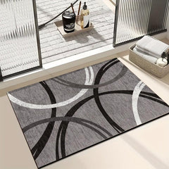 Geometric Patterned Area Rug Soft and Durable Floor Mat for Home Decor