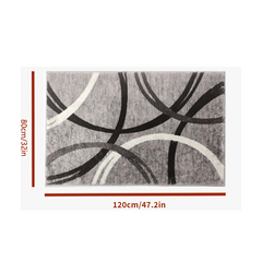 Geometric Patterned Area Rug Soft and Durable Floor Mat for Home Decor