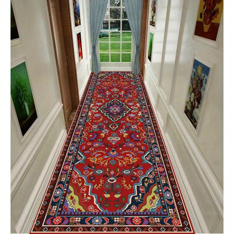 Bohemian Floral Vintage Aisle Carpet Mat