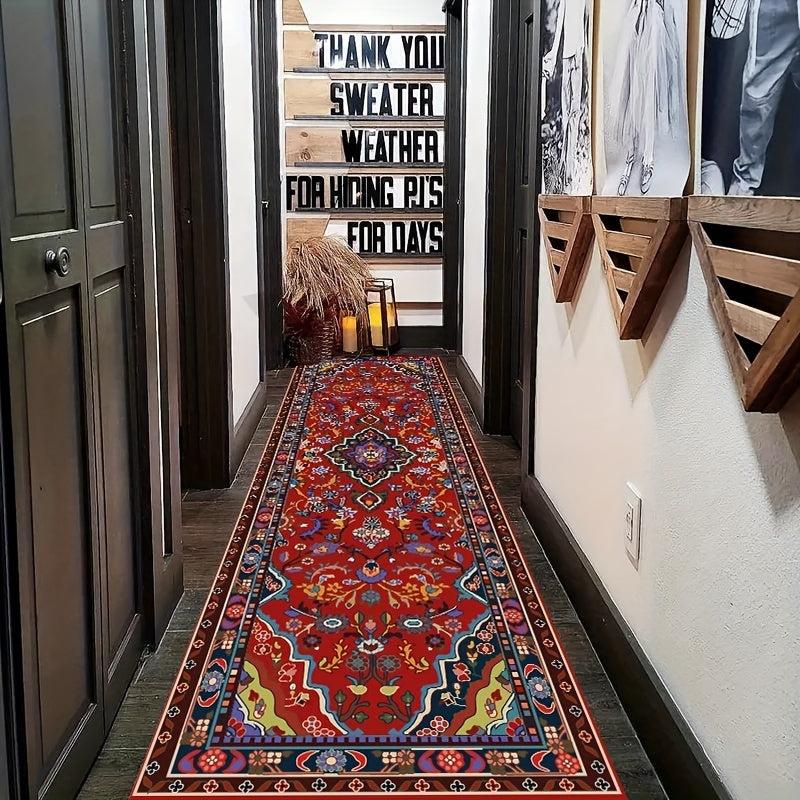 Bohemian Floral Vintage Aisle Carpet Mat