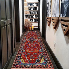 Bohemian Floral Vintage Aisle Carpet Mat