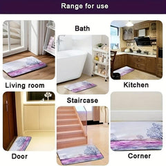 Soft Area Rug Magnetic Tape Print Non Slip Floor Mat
