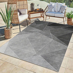 Modern Geometric Velvet Rug - Soft & Non-slip Machine Washable Mat