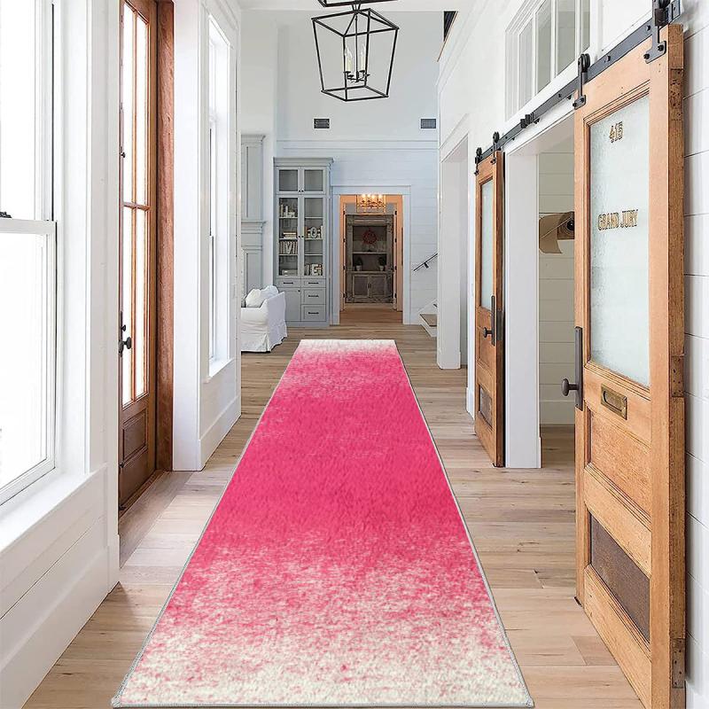 Washable Rug Runners Pink Long Bathroom Runner Rug