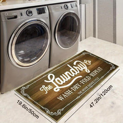 Farmhouse Laundry Room Rug Runner Non Slip Absorbent Mudroom Kitchen Mat