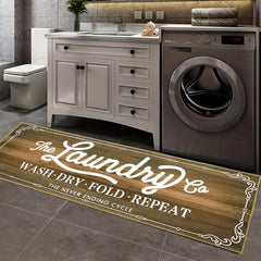 Farmhouse Laundry Room Rug Runner Non Slip Absorbent Mudroom Kitchen Mat