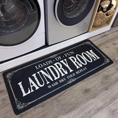 Farmhouse Laundry Room Rug Runner Non Slip Absorbent Mudroom Kitchen Mat
