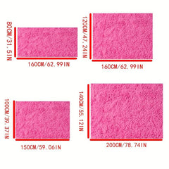 Ultra Soft Red Shaggy Rug for Living Room Bedroom Nursery and Dorm