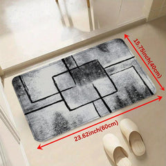Modern Geometric Pattern Carpet Non Slip TPR Backing Machine Washable
