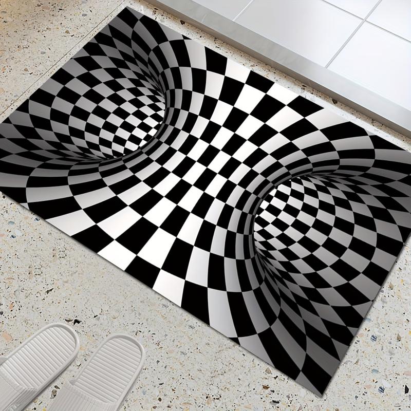 3D Illusion Carpet Door Mat Abstract Geometric Optical Doormat