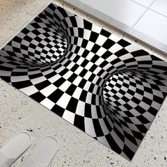 3D Illusion Carpet Door Mat Abstract Geometric Optical Doormat