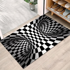 3D Illusion Carpet Door Mat Abstract Geometric Optical Doormat