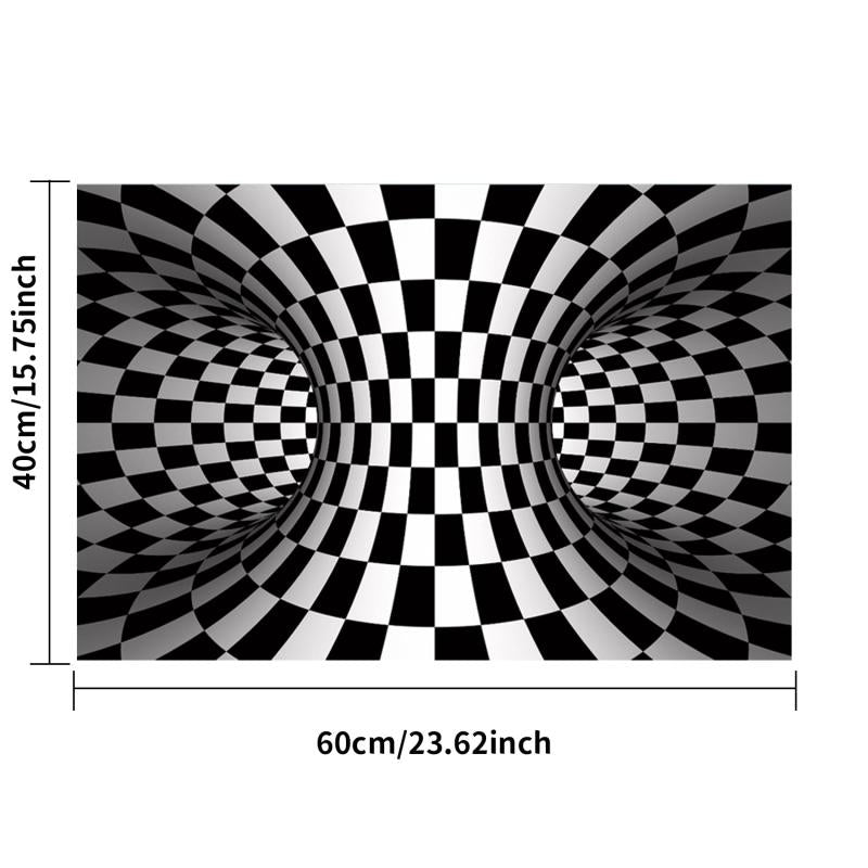 3D Illusion Carpet Door Mat Abstract Geometric Optical Doormat