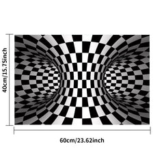 3D Illusion Carpet Door Mat Abstract Geometric Optical Doormat